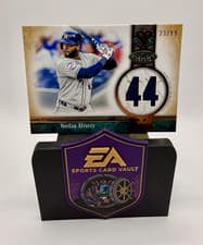 Yordan Alvarez 2026 Topps Tier One Jersey Number Relics card