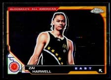 2025 Topps Chrome McDonald's All American Base Set Zai Harwell #43 card