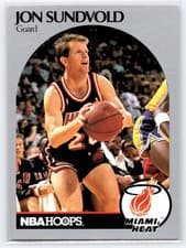 Jon Sundvold 1990-91 Hoops Base Set card