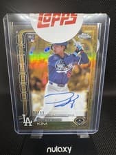 2025 Topps Gilded Collection Chrome Gold Autographs Hyeseong Kim #CGA-HK card