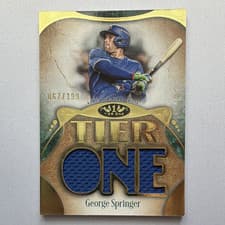2026 Topps Tier One Tier One Relics Die-Cut George Springer #T1RD-GS card