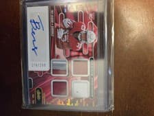 2024 Panini Absolute Rookie Premiere Materials Autographs Trey Benson #RPMA-TBN card