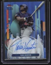 Torii Hunter 2025 Topps Finest Autograph card