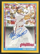 2026 Topps 1991 Topps Autographs Mike Schmidt #91A-MS card