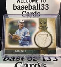 2026 Topps Tier One Jersey Number Relics Bobby Witt Jr. #JNR-BW card
