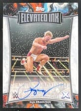2025 Topps Exalted WWE Wrestling Elevated Ink Ilja Dragunov #ELI-IDV card