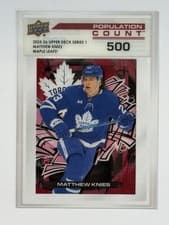 2025-26 Upper Deck Population Count Matthew Knies #PC-26 card