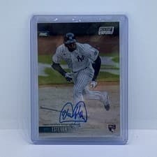 Estevan Florial 2021 Stadium Club Chrome Autographs card