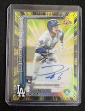 2025 Topps Chrome Update Radiating Rookies Autographs Hyeseong Kim #RRA-HK card