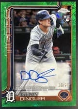 Dillon Dingler 2025 Topps Chrome Logofractor Edition Rookie Autographs card