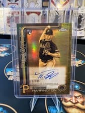 2025 Topps Gilded Collection Chrome Cast in Gold Autographs Thomas Harrington #GOLD-TH card