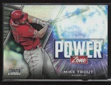 Mike Trout 2020 Stadium Club Power Zone card