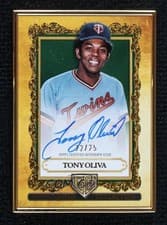 Tony Oliva 2025 Topps Gilded Collection Topps Gallery of Gold Autographs card