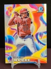2025 Bowman Chrome Melt Mashers Christian Moore #MM-3 card