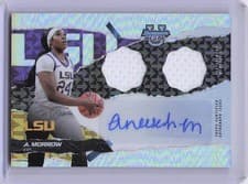 2024-25 Bowman's Best University Prospect Dual Relic Autographs Aneesah Morrow #PDRA-AM card