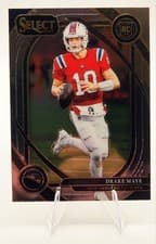 Drake Maye 2024 Panini Select Certified Rookie card