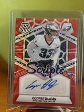 Cooper DeJean 2024 Panini Mosaic Rookie Scripts card