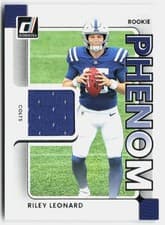 Riley Leonard 2025 Donruss Rookie Phenom Jerseys card