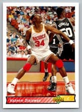 Hakeem Olajuwon 1992-93 Upper Deck Base Set card