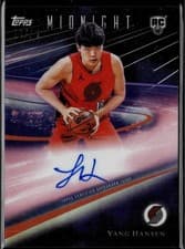 2025-26 Topps Midnight Rookie Horizon Signatures Yang Hansen #RHS-YH card