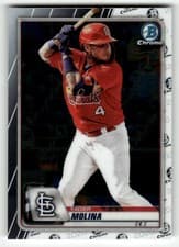 Yadier Molina 2020 Bowman Chrome card