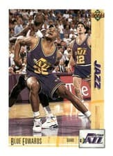 Blue Edwards 1991-92 Upper Deck Base Set card