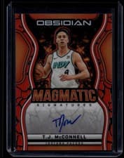 2024-25 Panini Obsidian Magmatic Signatures T.J. McConnell #MS-TJM card