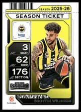 Scottie Wilbekin 2025-26 Panini Contenders EuroLeague Base Season Ticket card