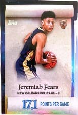 2025-26 Topps Holiday Making The Nice List Jeremiah Fears #ML-7 card