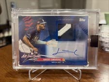 2025 Topps Update All-Star Stitches Autographs Junior Caminero #AST-JCA card