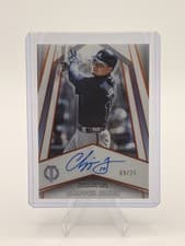 2025 Topps Tribute Pillars Of The Game Autographs Chipper Jones #PTGA-CJ card