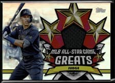 2025 Topps All Star Game All-Star Game Greats Relics Aaron Judge #ASGR-AJ2 card