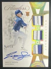 2025 Panini Flawless Flawless Signature Materials Matt Shaw #2 card