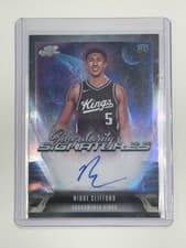 2025-26 Topps Cosmic Chrome Singularity Signatures Nique Clifford #SS-NC card