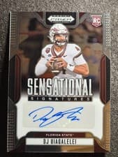 2025 Panini Prizm Draft Picks Sensational Signatures DJ Uiagalelei #96 card