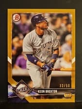 Keon Broxton 2018 Bowman card