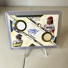 2025 Topps Diamond Icons Single Player Dual Team Autographed Relics CJ Abrams #DTA-CA card