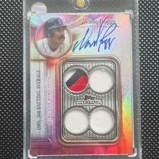 2025 Topps Sterling Swings Autographed Relics Wade Boggs #SWA-WB card
