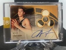 2025-26 Topps 3 Rookie 3 Patch Autographs Horizontal Egor Dëmin #RPH-ED card