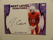 2026 SAGE Football Next Level Signatures Jeff Caldwell #NLS-JC4 card