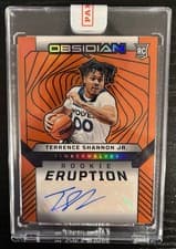 2024-25 Panini Obsidian Rookie Eruption Autographs Terrence Shannon Jr. #REA-TSJ card