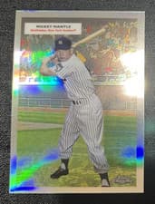 2025 Topps Chrome Platinum 1955 Topps Double Headers Mickey Mantle / Roger Maris #55DH-10 card