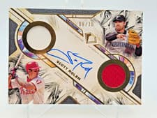 2025 Topps Diamond Icons Single Player Dual Team Autographed Relics Scott Rolen #DTA-SR card