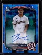 2025 Bowman Chrome Sapphire Edition Prospect Autographs Brayan Cortesia #CPSA-BC card
