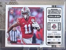 Jaxon Smith Njigba 2023 Panini Chronicles Draft Picks Contenders College Ticket card
