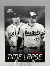 2025 Topps Black & White Time Lapse Mike Trout #TL1 card