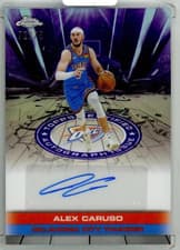 2025-26 Topps Chrome Topps Autograph Issue Veterans Alex Caruso #TAU-AC card