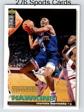Hersey Hawkins 1995-96 Collector's Choice Base Set card