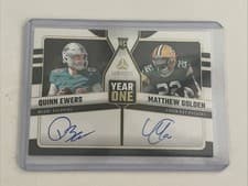 2025 Panini Luminance Year One Dual Signatures Quinn Ewers/Matthew Golden #6 card