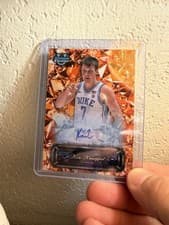 2024-25 Bowman University Chrome Sapphire Sapphire Selections Autographs Kon Knueppel #SSA-KK card